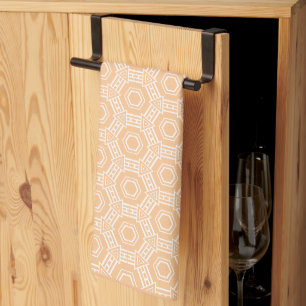 Beige Blanc Moderne Pêche Fuzz 4Kate Serviettes de