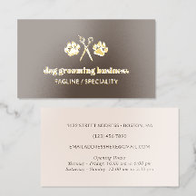 Beige Brown Gold Paws Sheers Dog Grooming