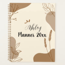 Beige brown minimalist aesthetic  floral lineart 