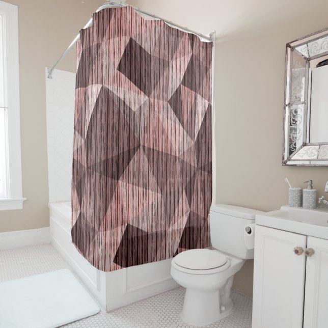 Beige, brown textured polygonal (In Situ)