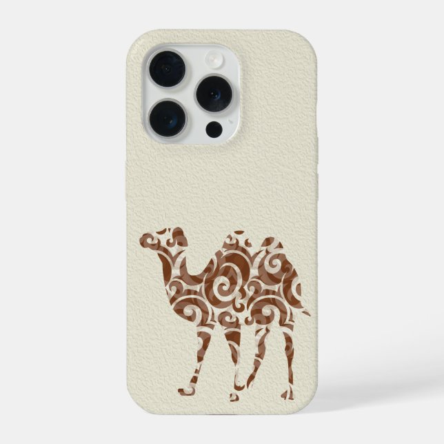Beige camel iPhone case (Back)