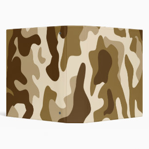 Beige camouflage pattern binder