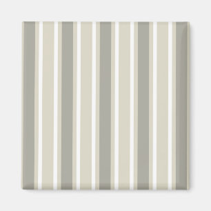 Beige candy stripes magnet