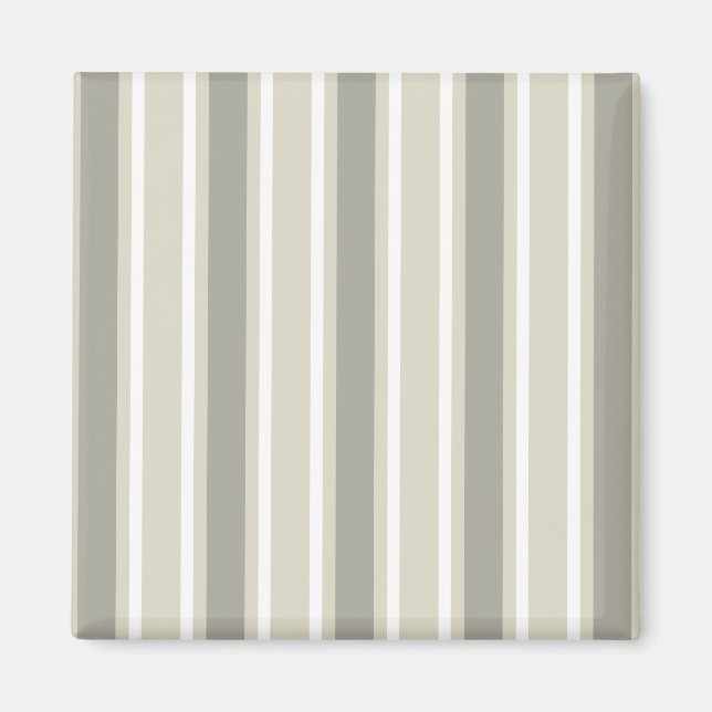 Beige candy stripes magnet (Front)