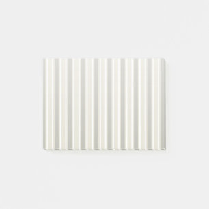 Beige candy stripes post-it notes