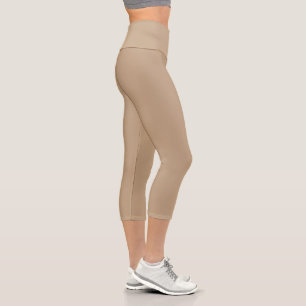 Beige Capri Leggings