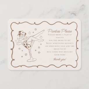 Beige Cocktails and Cowgirls Panties Please Insert