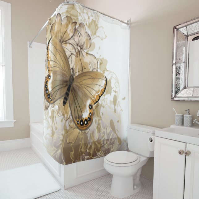 Beige-colored butterflies with a beautiful shower  (In Situ)
