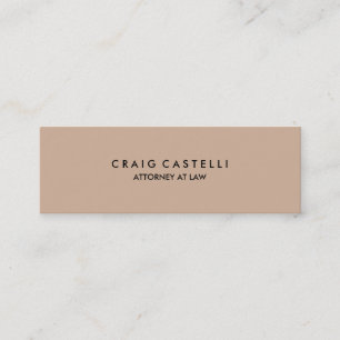 Beige Colour Background Standard Mini Business Car Card