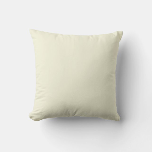 Beige colour background throw pillow (Front)