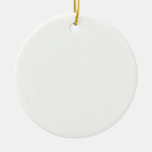Beige Colour - Customizable Pattern Ceramic Ornament
