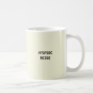 Beige Colour hex Code Mug