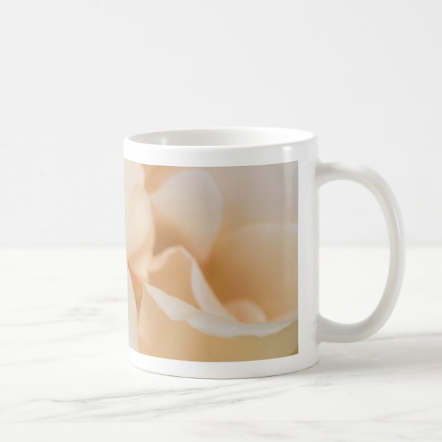 Beige colour rose flower coffee mug (Right)