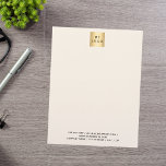 Beige cream business company logo letterhead<br><div class="desc">A modern beige,  cream coloured background.  Personalize and add your business,  company logo and contact information.  Black letters

Print on both sides,  but without logo on the back.</div>