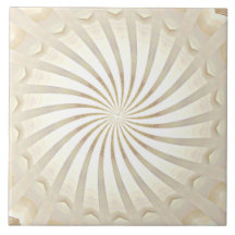 Beige Cream Swirl Ceramic Tile