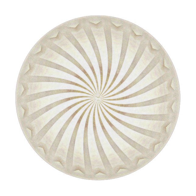 Beige Cream Swirl Cutting Board (Front)