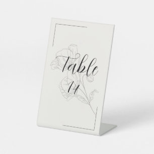 Beige Elegance Table Signs