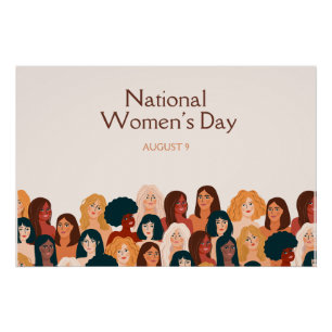 Beige Elegant National Women’s Day Poster