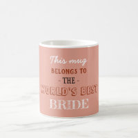 Beige Elegant World Best Gift for Bride
