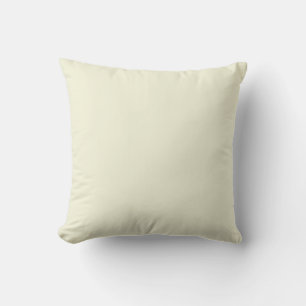 Beige F5F5DC Solid Colour Design Throw Pillow