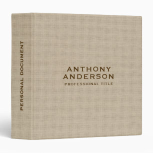 Beige Fabric Texture  Binder