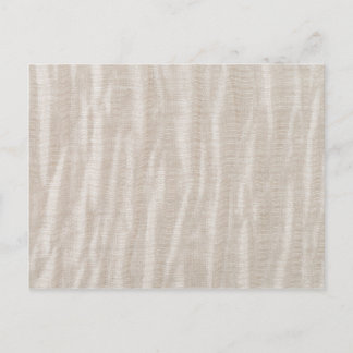 Beige fabric texture postcard