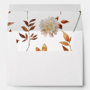 Beige Fall Floral Envelope 2