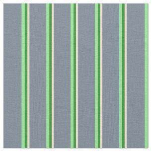 Beige, Forest Green, Light Green & Slate Grey Fabric