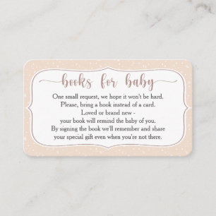 Beige French Elegance Book Request Card