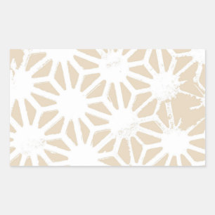 Beige geometric pattern sticker
