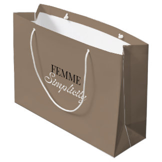 Beige Gift bag