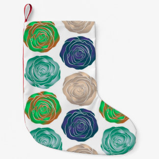 Beige,  green and violet floral seamless pattern.  small christmas stocking