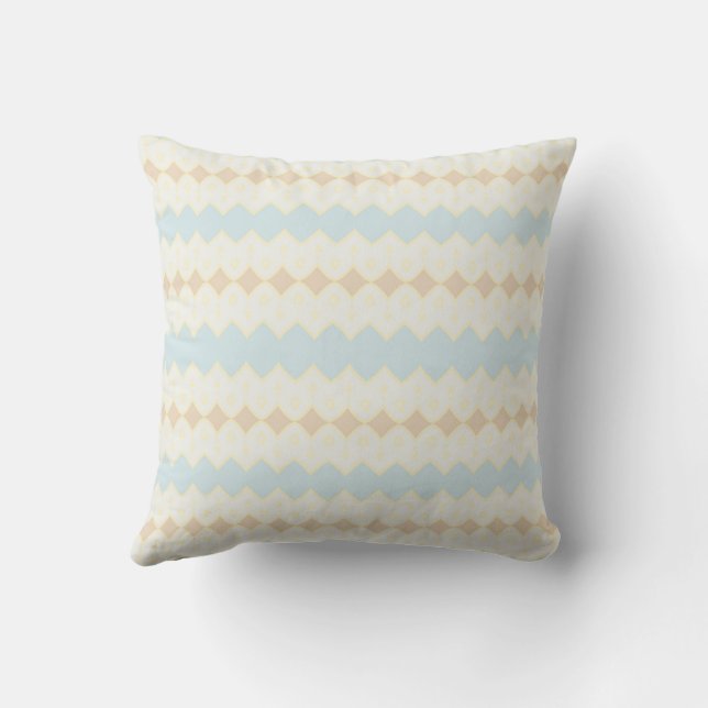 beige, home decor, abstract, pattern  throw pillow (Back)