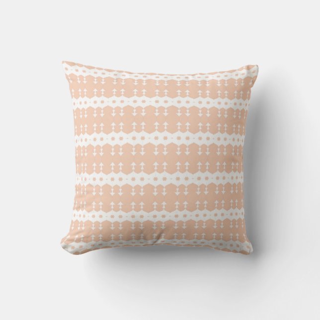 beige, , home decor, abstract, pattern  throw pillow (Front)