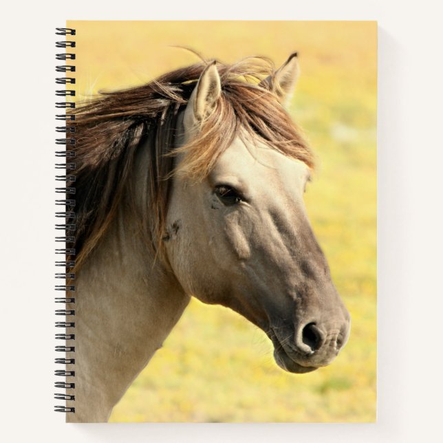 Beige Horse Profile Notebook (Front)