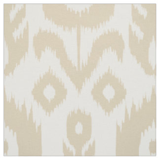 Beige Ikat Pattern Fabric