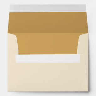 Beige Invitation Envelope w/ Return Address