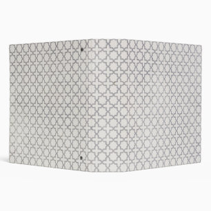 Beige Islamic geometric pattern Binder
