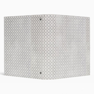 Beige Islamic geometric pattern Binder