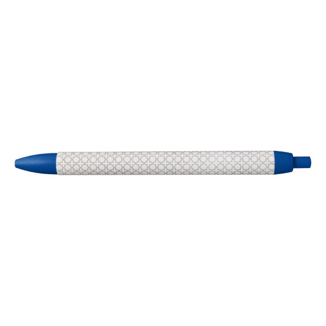 Beige Islamic geometric pattern Black Ink Pen (Front)