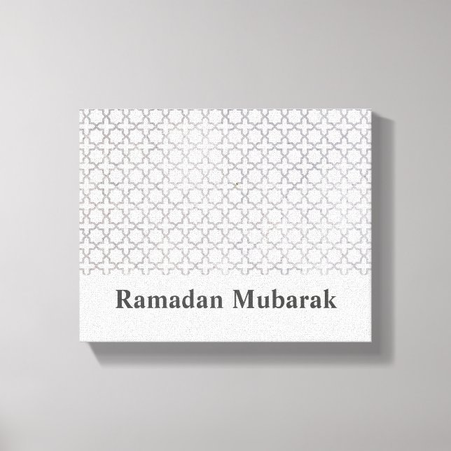 Beige Islamic geometric pattern Canvas Print (Front)