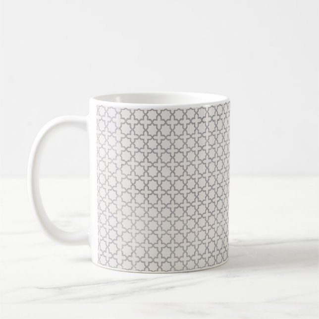 Beige Islamic geometric pattern Coffee Mug (Left)