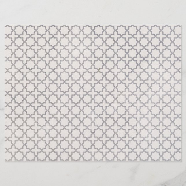 Beige Islamic geometric pattern Flyer (Front)