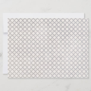 Beige Islamic geometric pattern Holiday Card