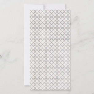 Beige Islamic geometric pattern Holiday Card