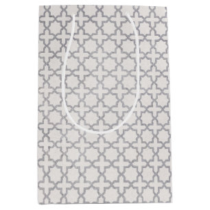 Beige Islamic geometric pattern Medium Gift Bag