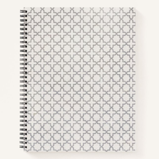 Beige Islamic geometric pattern Notebook (Front)