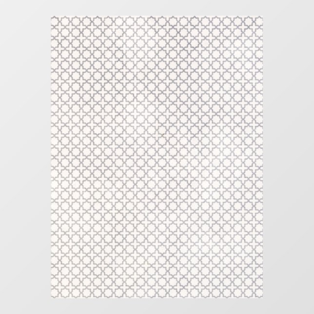 Beige Islamic geometric pattern Window Cling (Sheet)