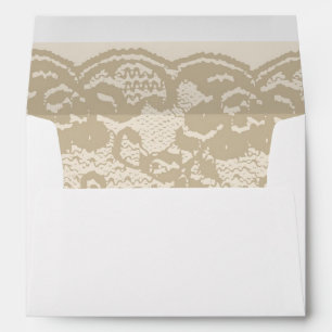 Beige lace envelopes
