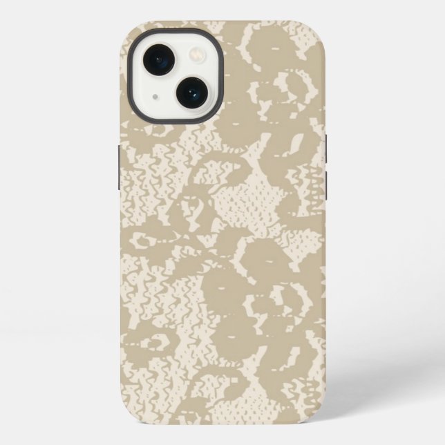 Beige lace iPhone case (Back)